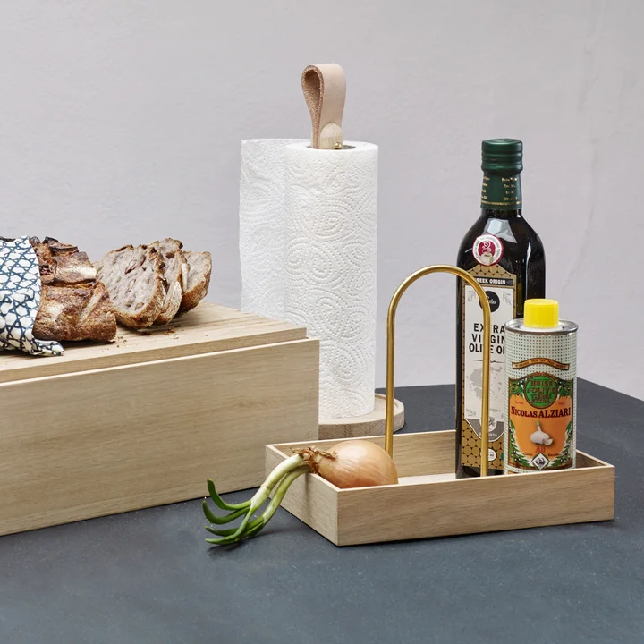 Fritz Hansen - Skagerak Norr Tablett-Box, eiche / messing