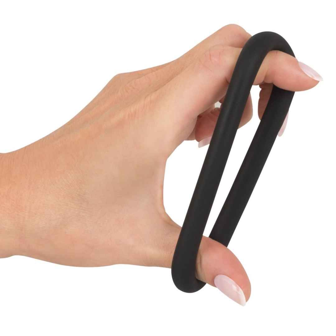 Penis- und Hodenring aus Liquid Silicone | Extrem dehnbar | Black Velvets
