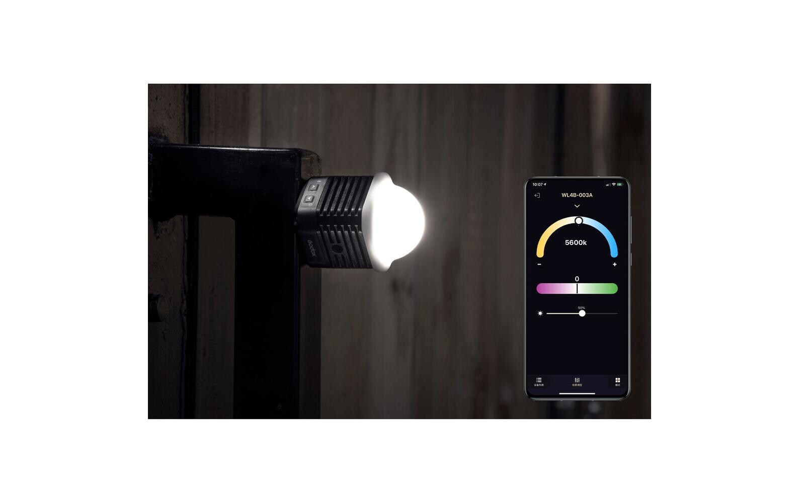 Videoleuchte WL4BKompaktes und Wasserdichtes LED-Licht