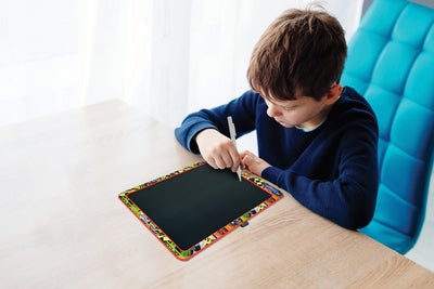 Lexibook Flerfarget E-Ink Tegnebrett med Stensiler 14 Tommer