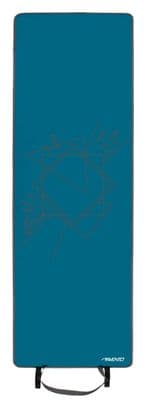 Avento Tapis de fitness en néoprène avec imprimé Bleu et gris