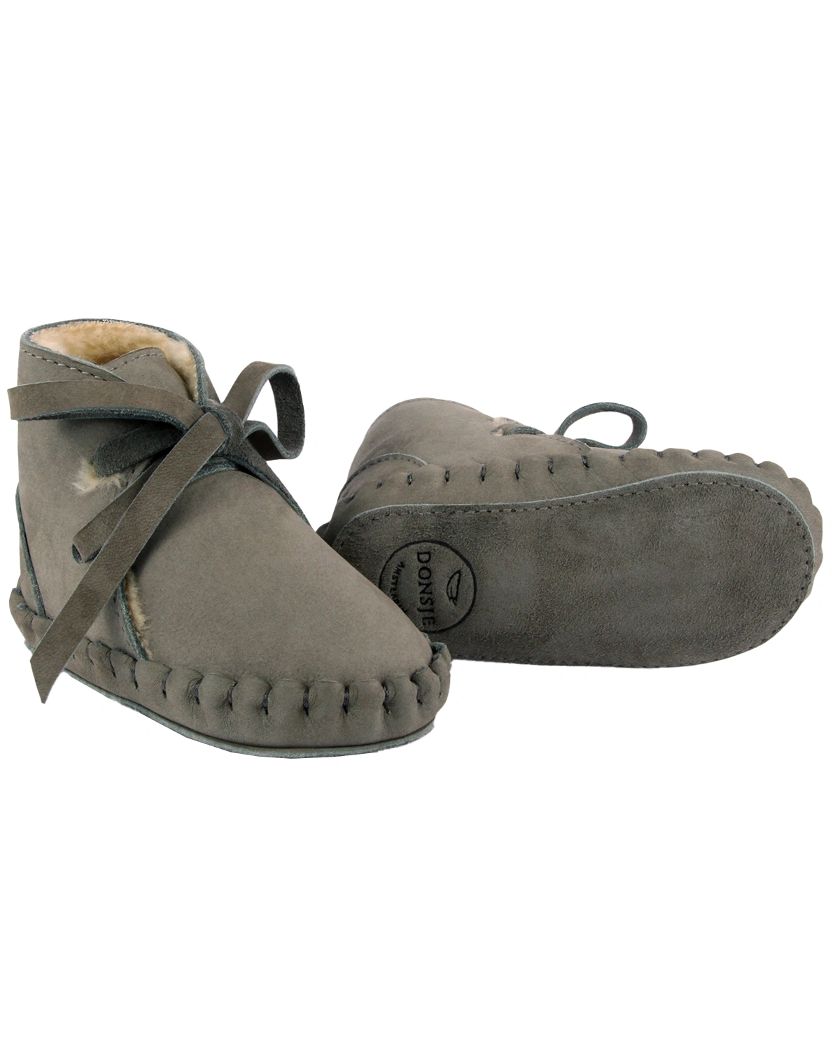 Krabbelschuhe PINA CLASSIC gefüttert in stone