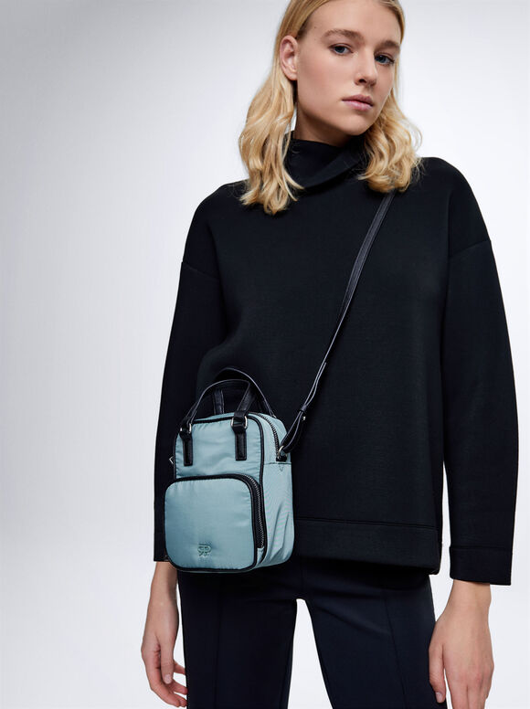 Bolsa de ombro em nylon - Verde