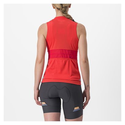Maillot Sans Manches Femme Castelli Anima 4 Rouge