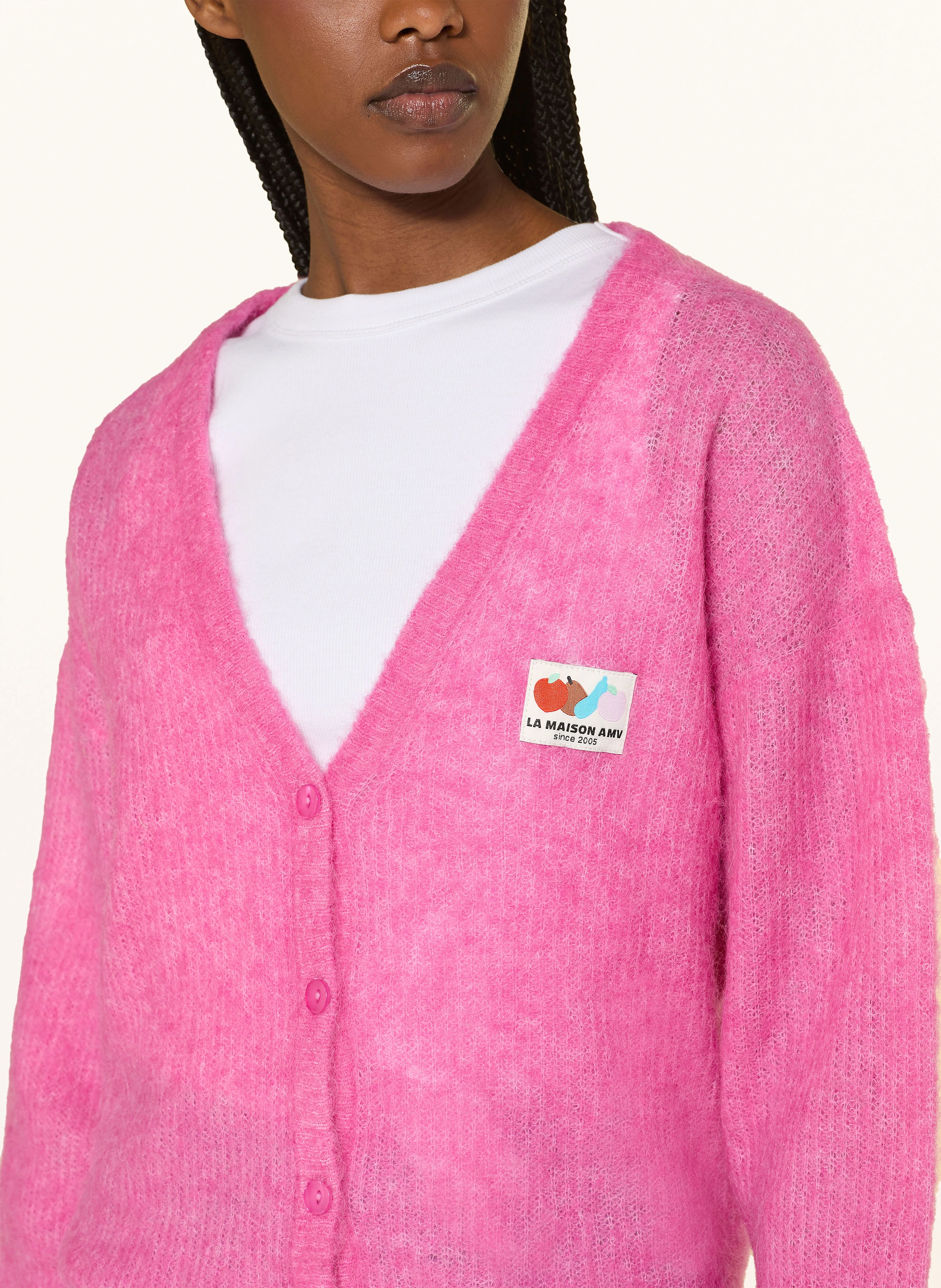 American Vintage Strickjacke NENBAY mit Alpaka