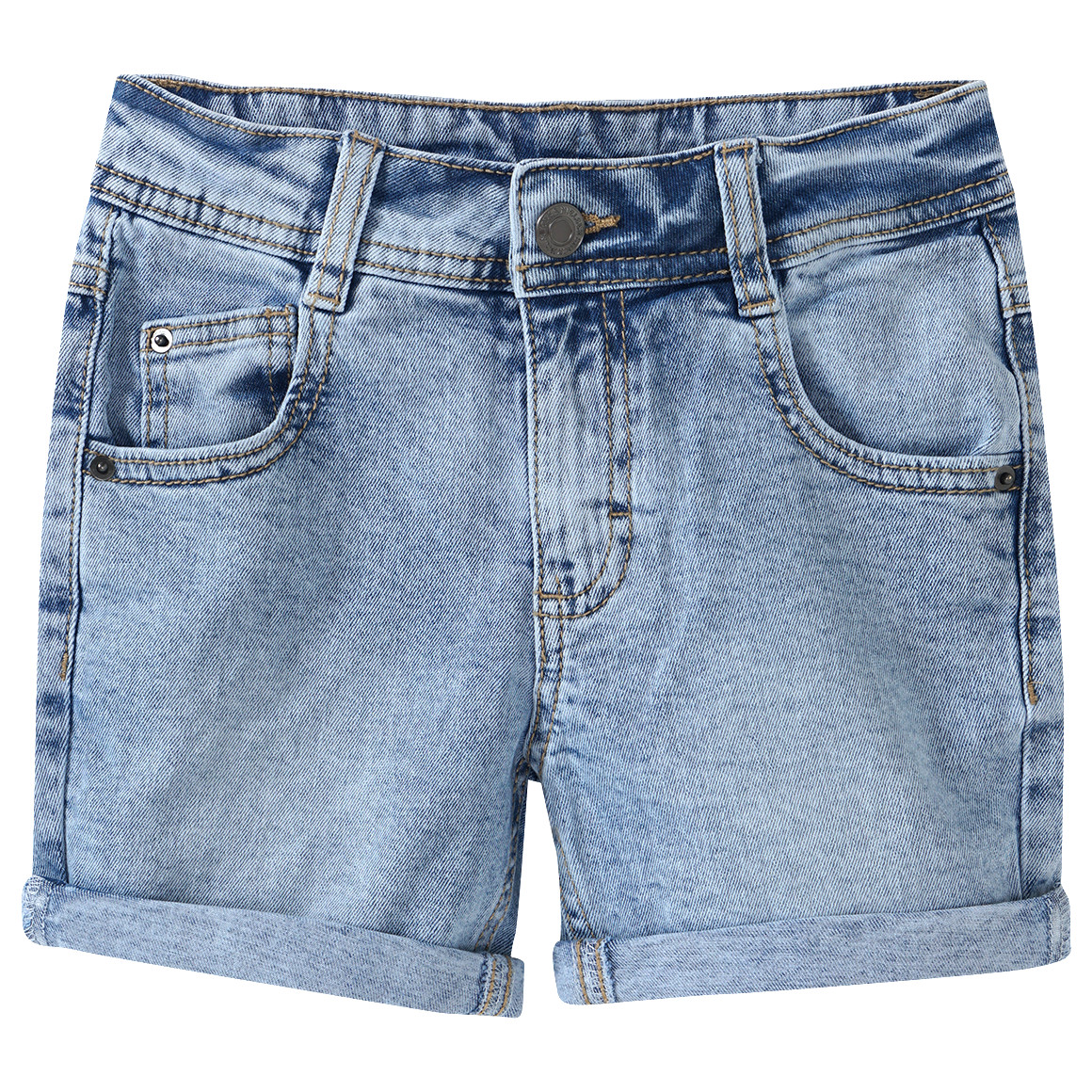 Jonas Nielsen Jungen Jeansshorts im Five-Pocket-Style hellblau