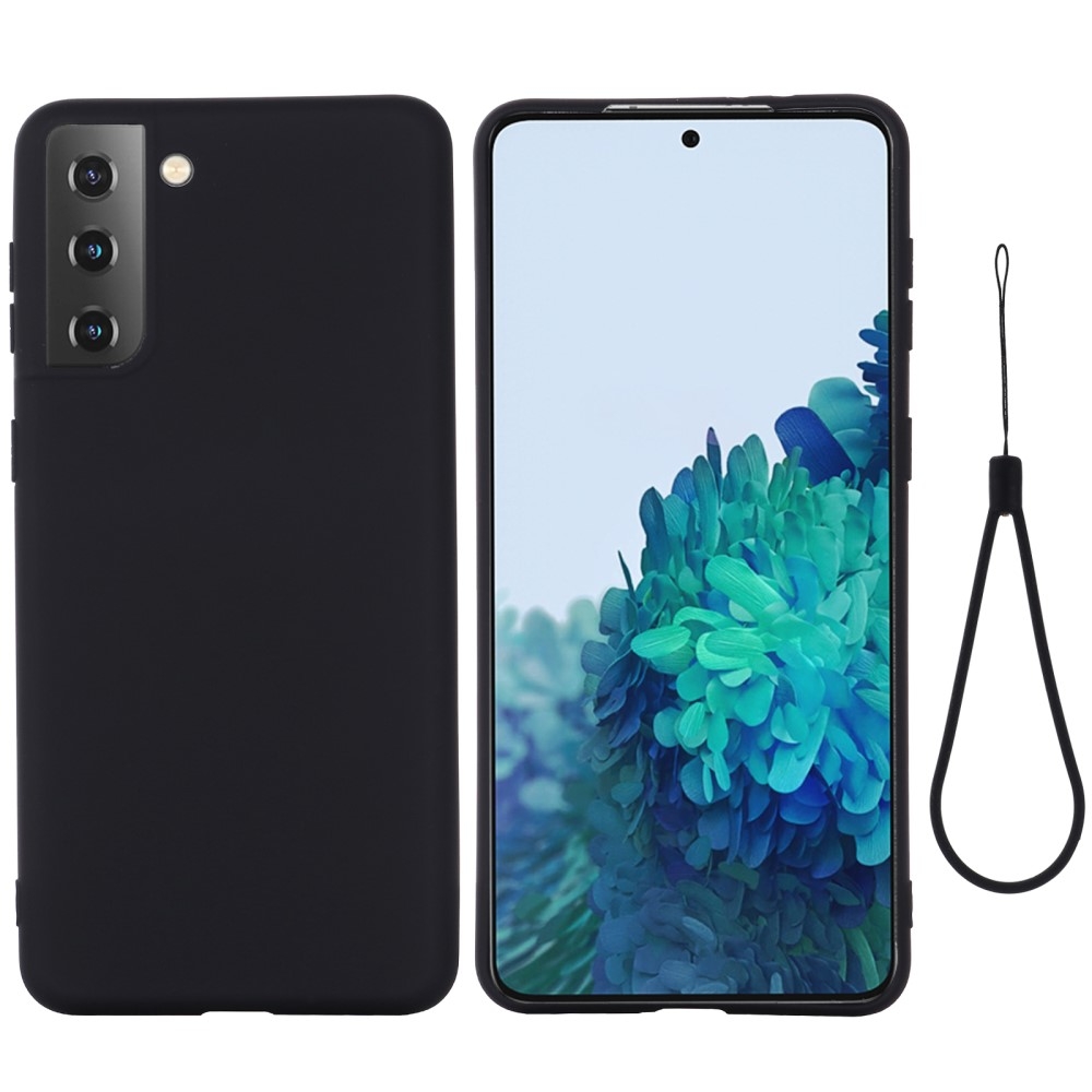 Samsung Galaxy S21 5G Silikon Case Hülle - Schwarz