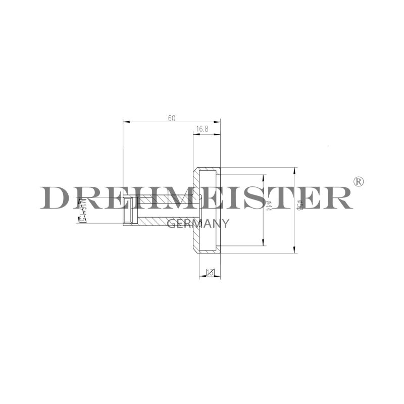 DREHMEISTER DISH LPG Adapter M16 Innengewinde - 60mm