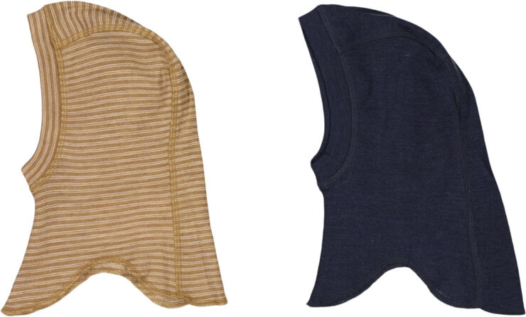 Wheat Sæt af to uld elefanthuer Felix Stripe navy