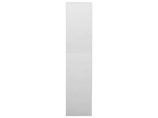 Armoire de bureau Gris clair 90x40x180 Acier 3