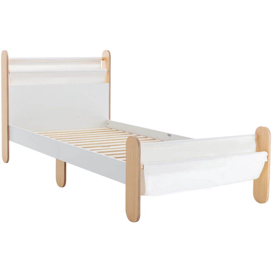 HOMCOM Kinderbett mit Kinderfreundlichem Design bunt