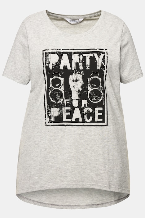 T-Shirt, A-Linie, Party-Print