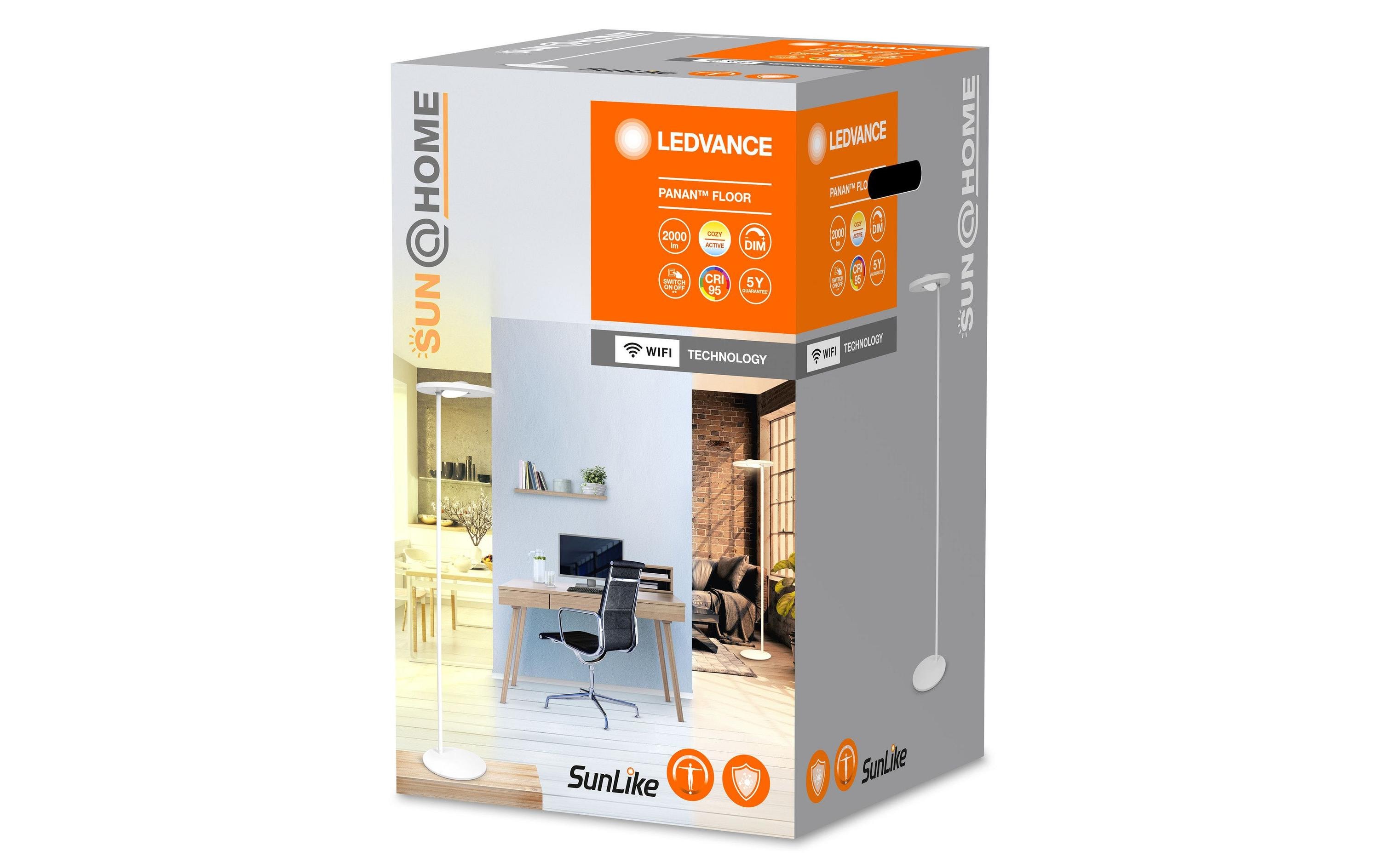 Stehleuchte Sun@Home LED Panan Floor, 36 W, CRI95, 180 cm<br>Smarte Tischlampe mit WiFi- Technologie