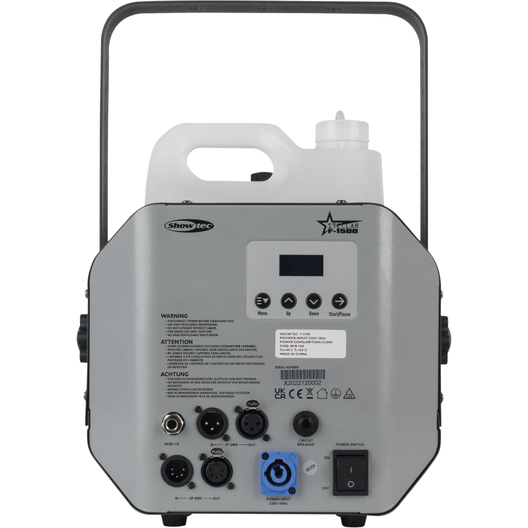 Showtec Stellar F-1500 rookmachine