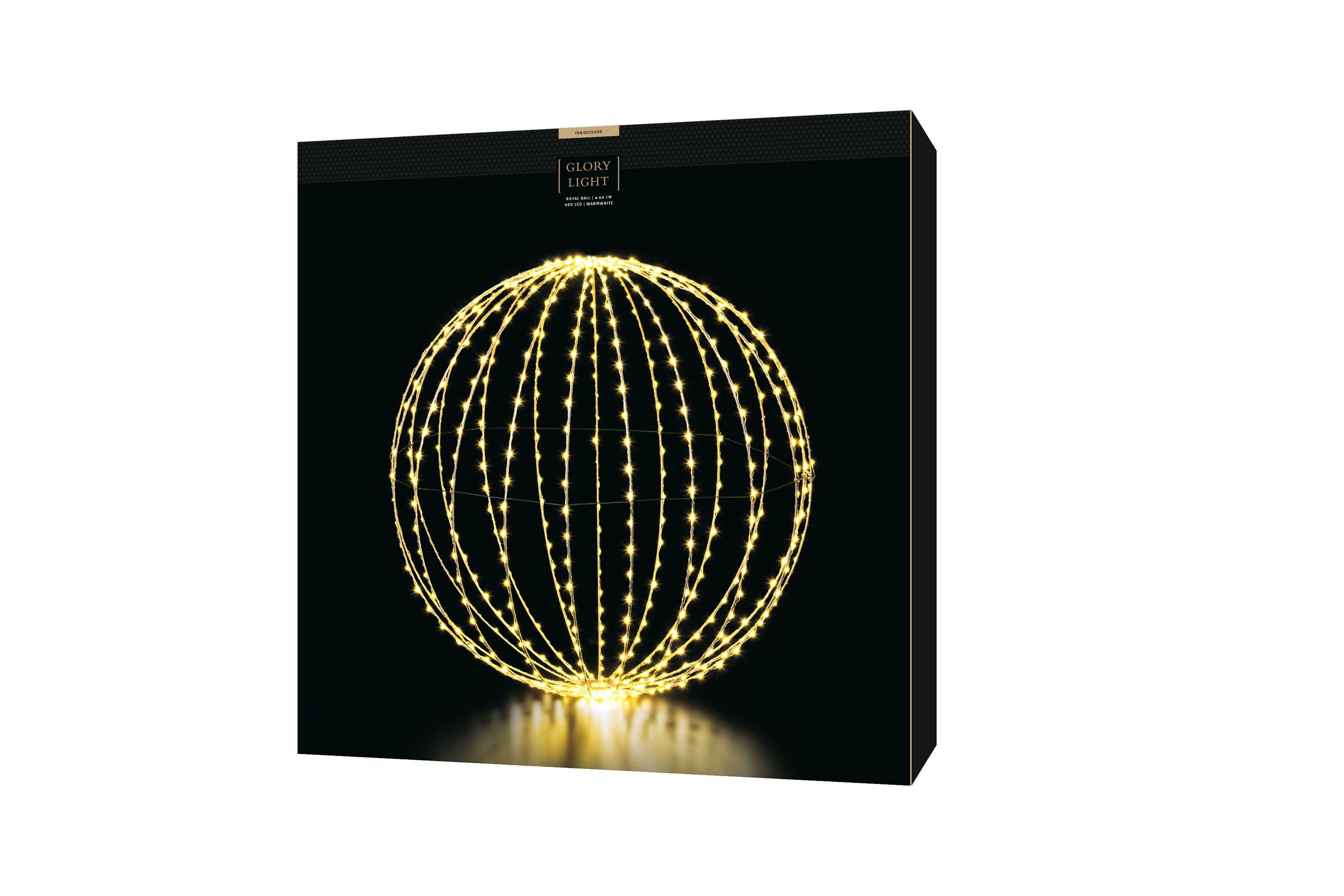 ROYAL BALL LED Licht - Silberfarbig / D: 60.0 cm