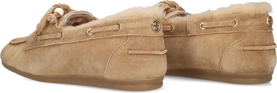 Haboob Vita gevoerde suède bootschoenen camel