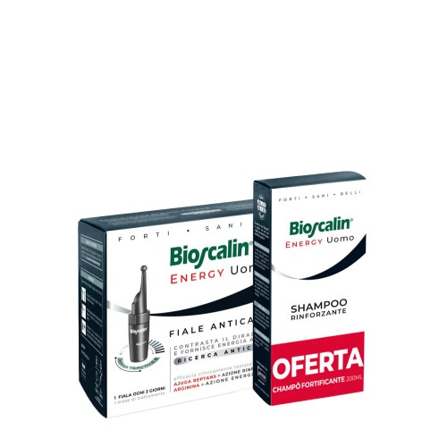 Bioscalin Energy Uomo Ampolas Antiqueda 10x3.5ml   OFERTA Shampoo 200ml
