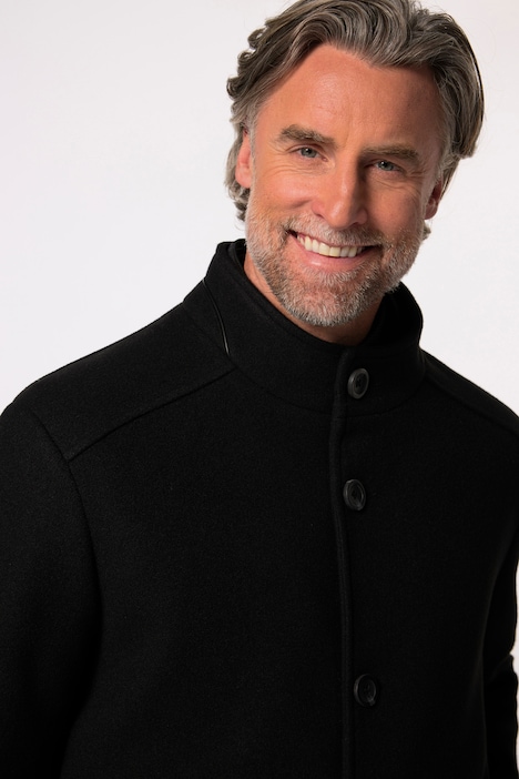 Boston Park Wolloptik-Mantel, herausnehmbare Blende, bis 8 XL