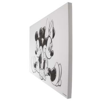 Canvas Mickey Sketch Sitting 50x40 cm