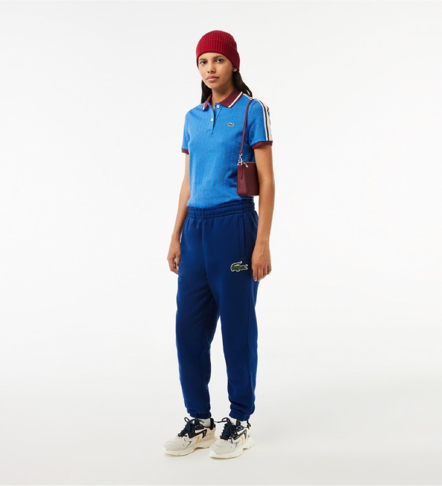 Calça de moletom Lacoste Navy Plush Jogger