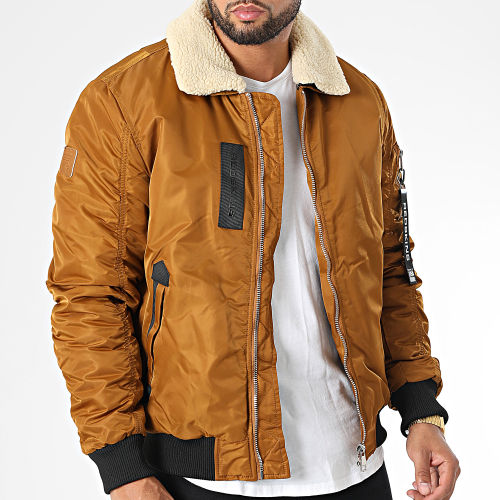 Bomber Col Fourrure Hermitage Allport Camel