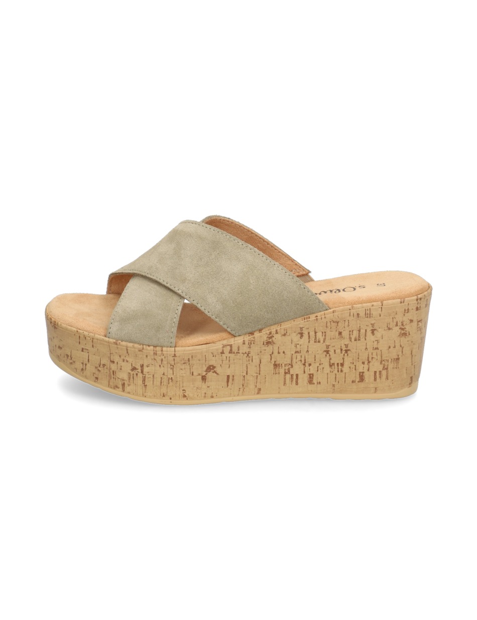 Veloursleder Pantoffel