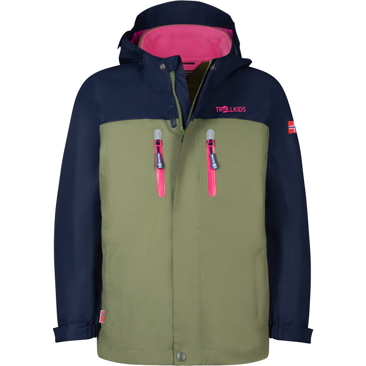 Trollkids Bryggen 3in1 Doppeljacke Mädchen dusky olive