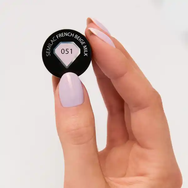 051 UV Nagelack Hybrid French Beige Milk