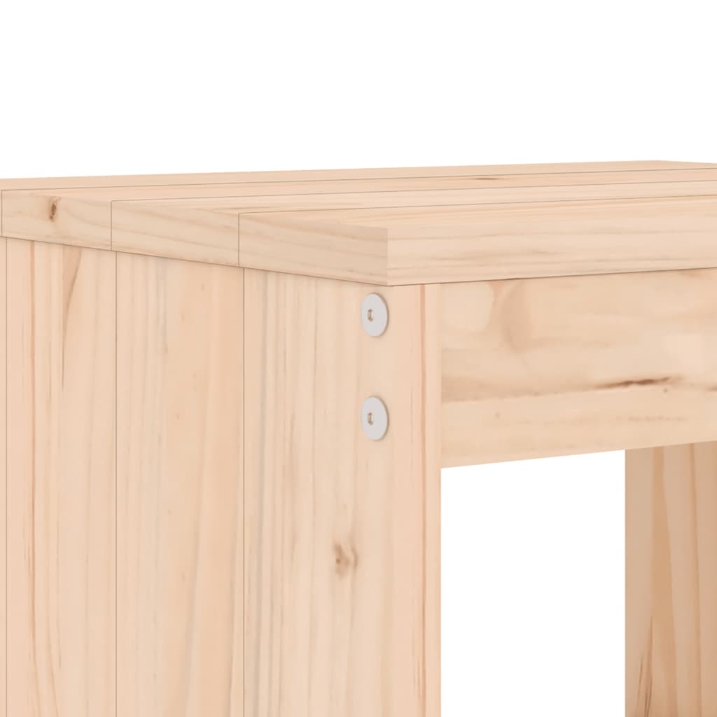 Ensemble de bar de jardin 7 pcs bois de pin massif