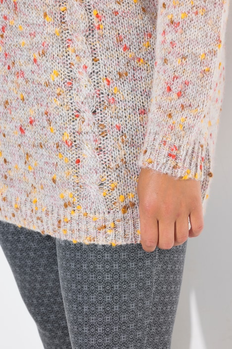 Pullover, Classic Fit, Noppengarn, Zopfmuster