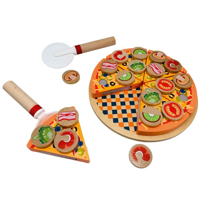 Pizza aus Holz