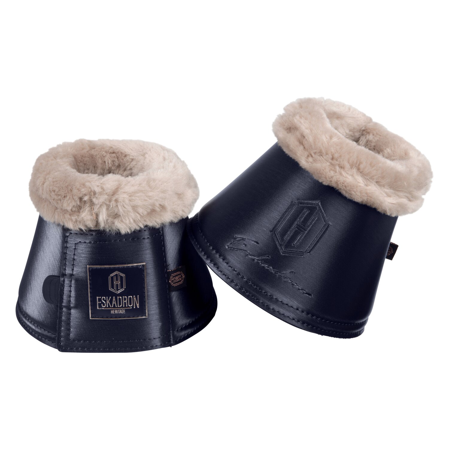 ESKADRON Heritage Sprungglocken Glamslate FauxFur  - navy