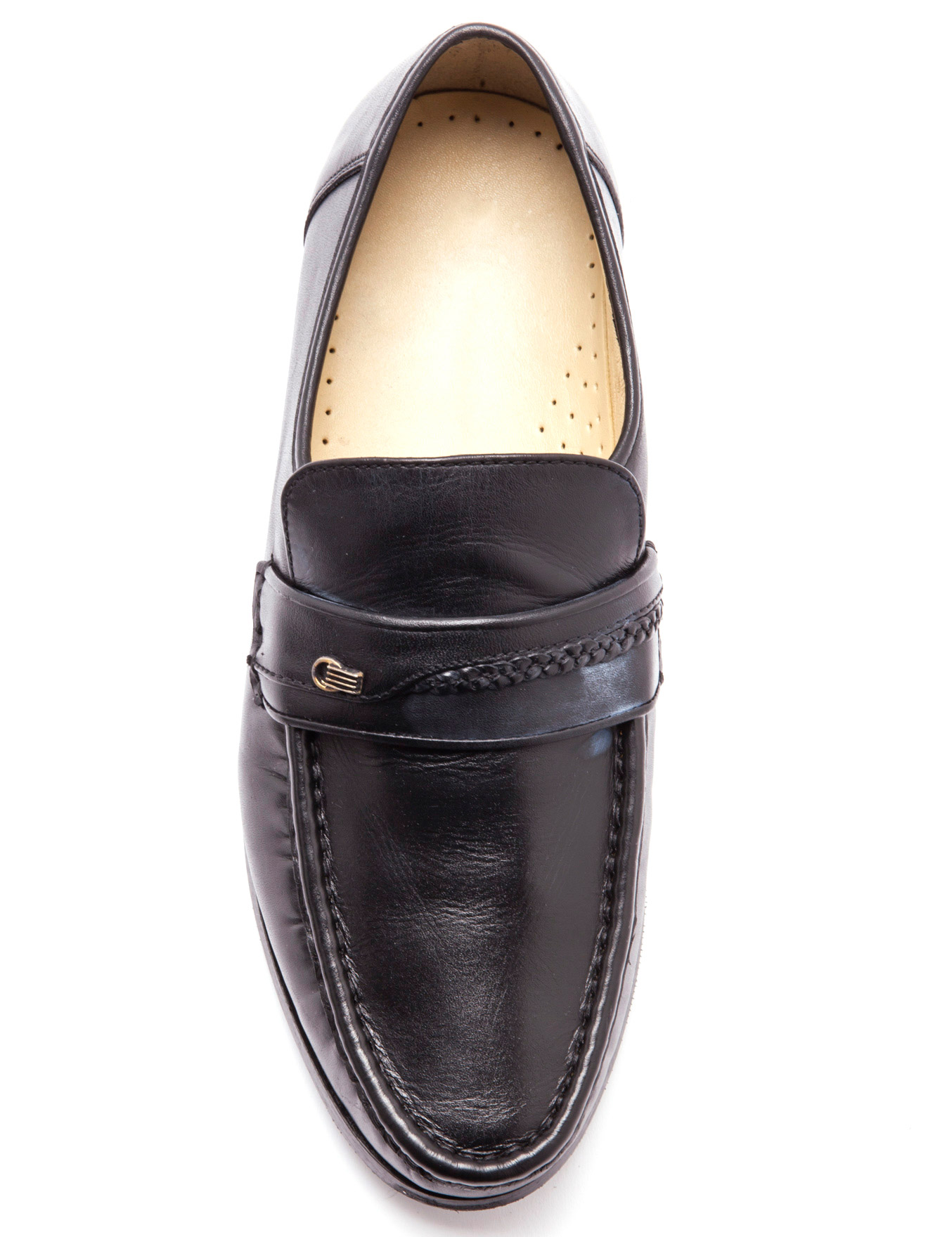 Mocassins cuir grande largeur