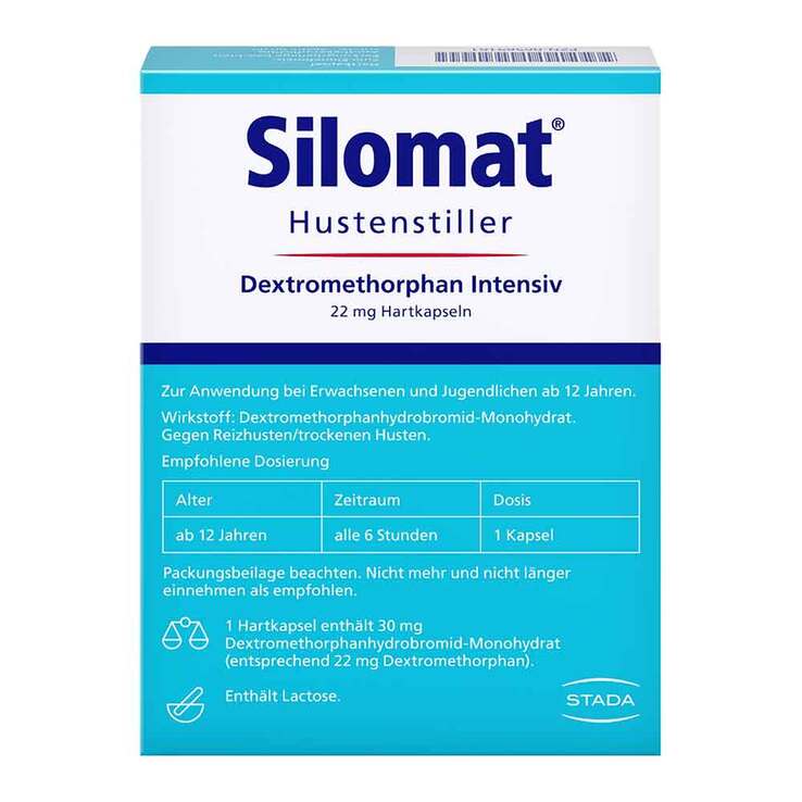 Silomat Hustenstiller Dextromethorphan Intensiv gegen Reizhusten, 12 St