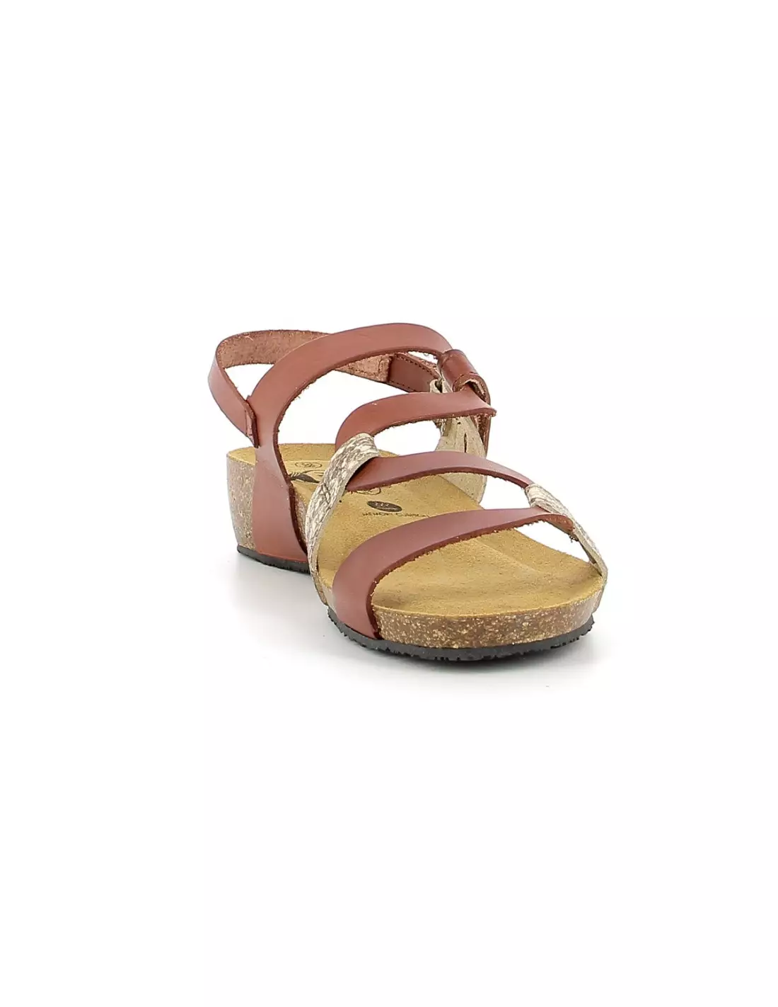 PLAKTON NAW CURVIA - Sandales & nu-pieds MARRONCAMELO
