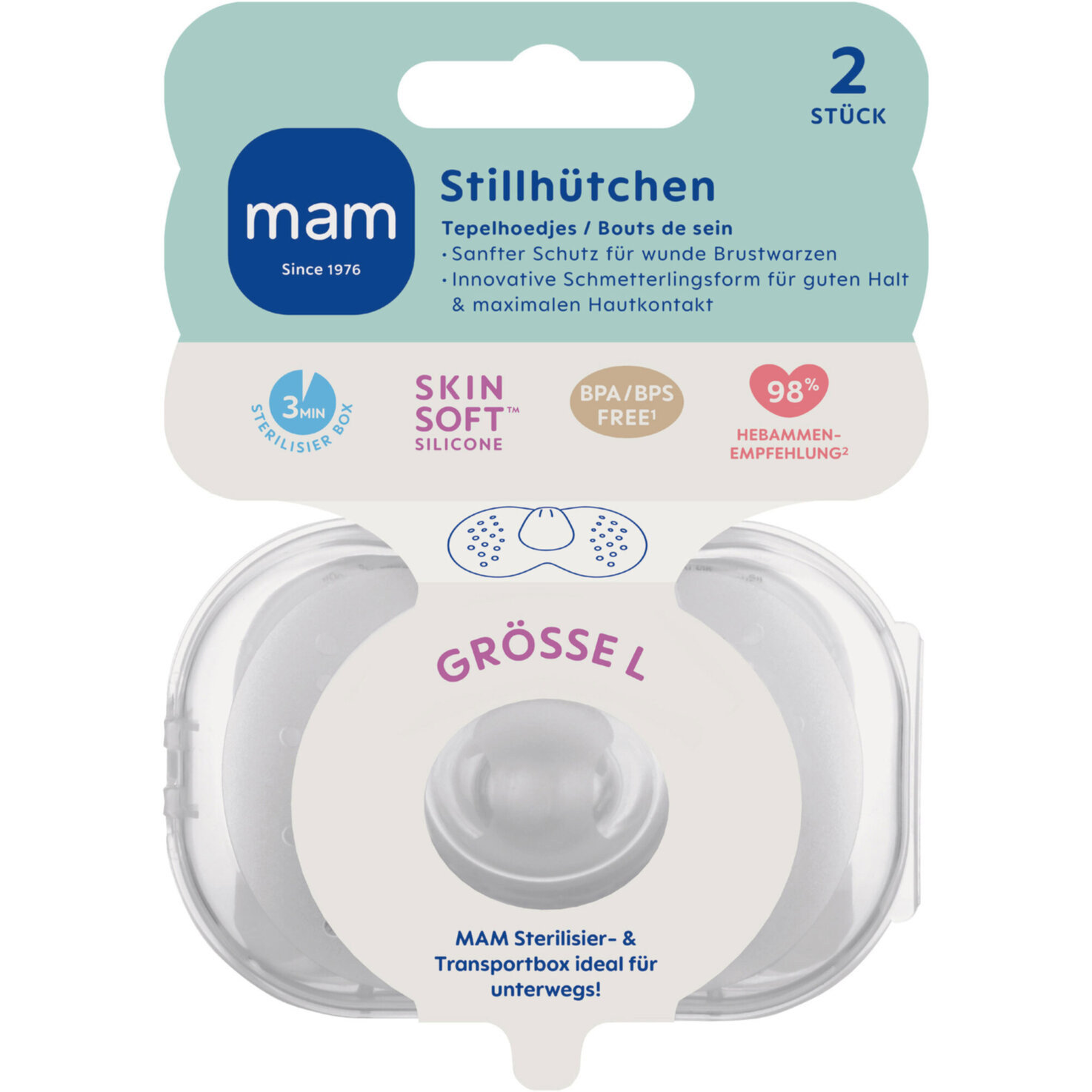 Mam Stillhütchen Gr. L 2 Stück