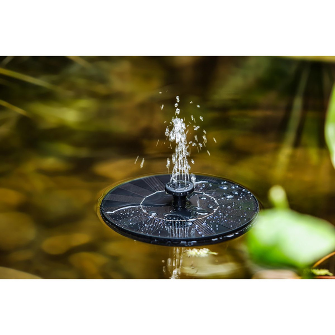 Solar Springbrunnen - aus Kunststoff - ca. 16 x 3 cm