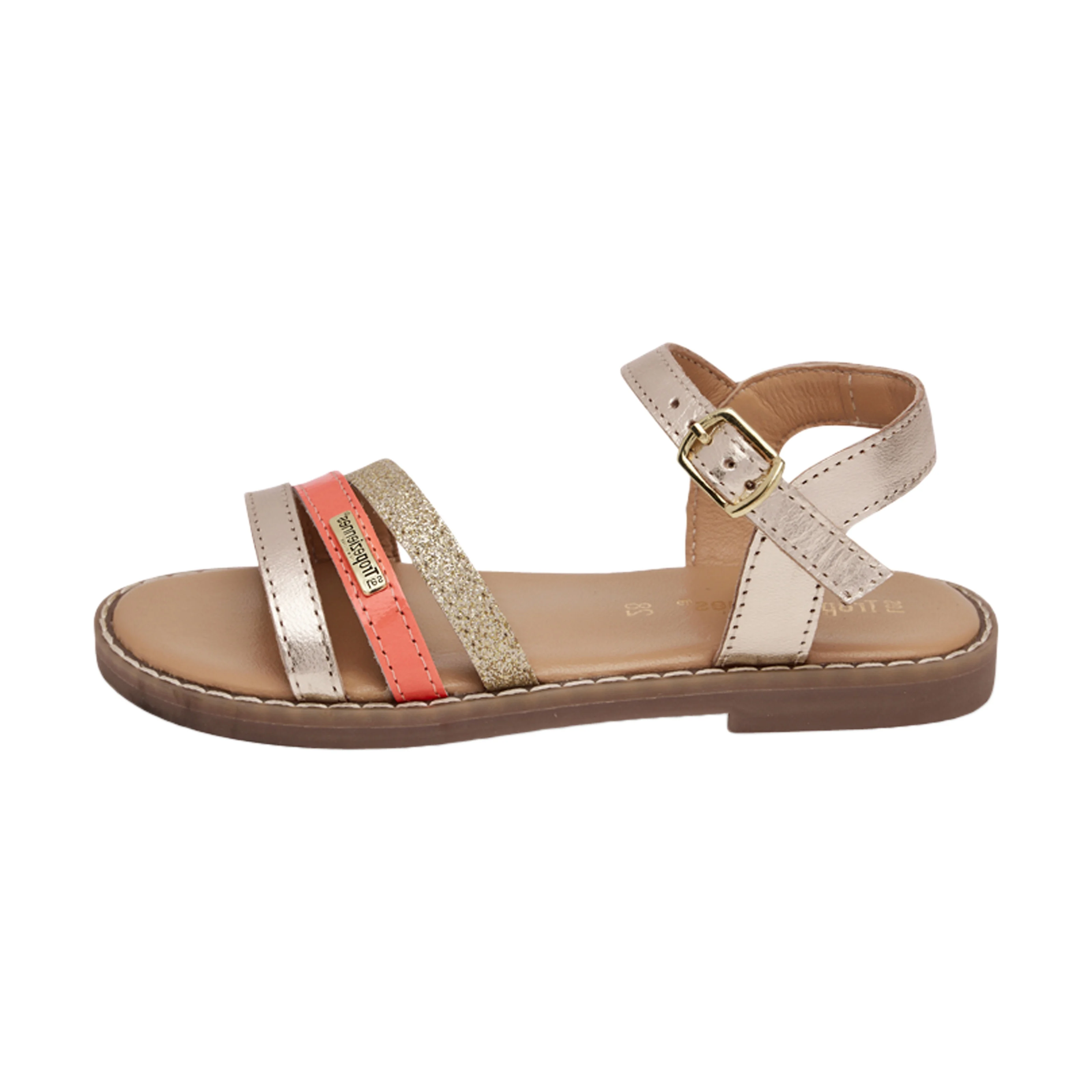 Sandales cuir enfantpar m.belarbi iba | Multicolore