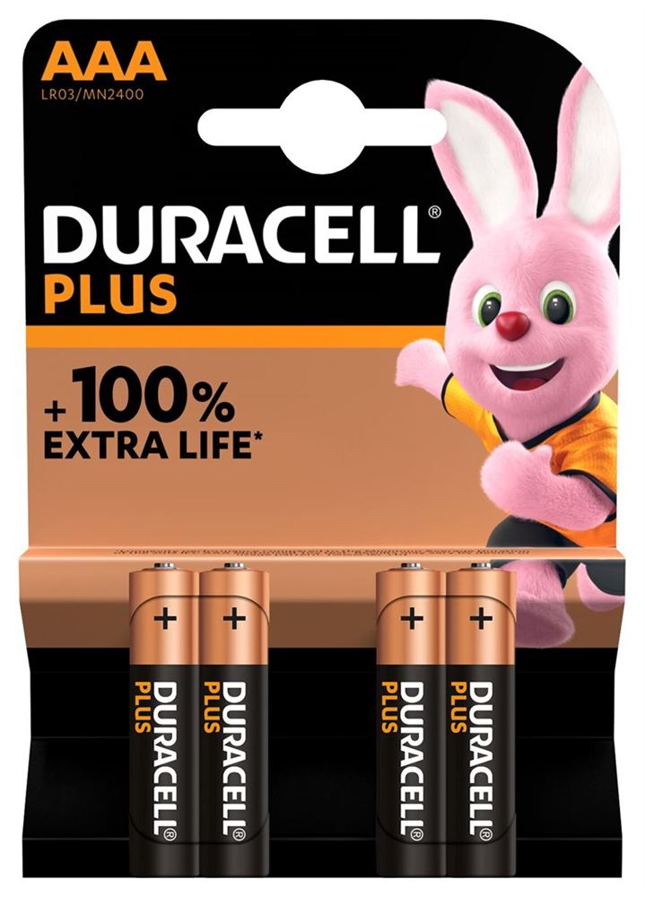 DURACELL Batterie Plus AAA / LR03 Blist 4 Stk