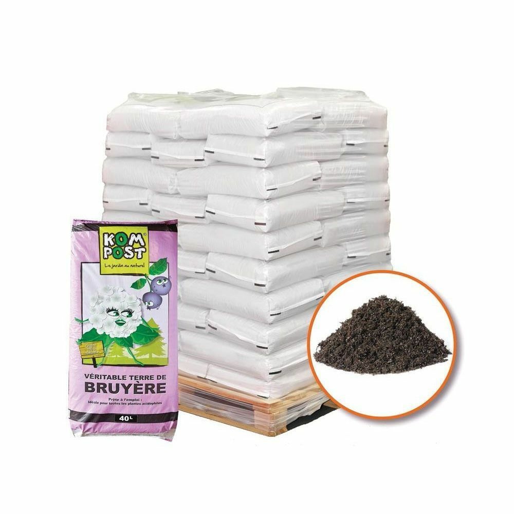 Terre de bruyère forestière pour plantation 10 sacs de 40 litres