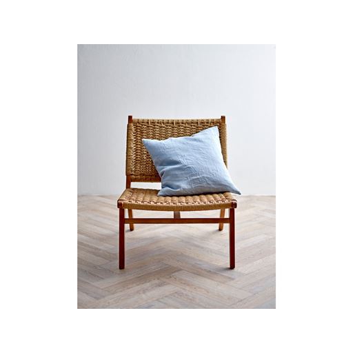 Södahl Linen Pude, Blå, 50x50 cm