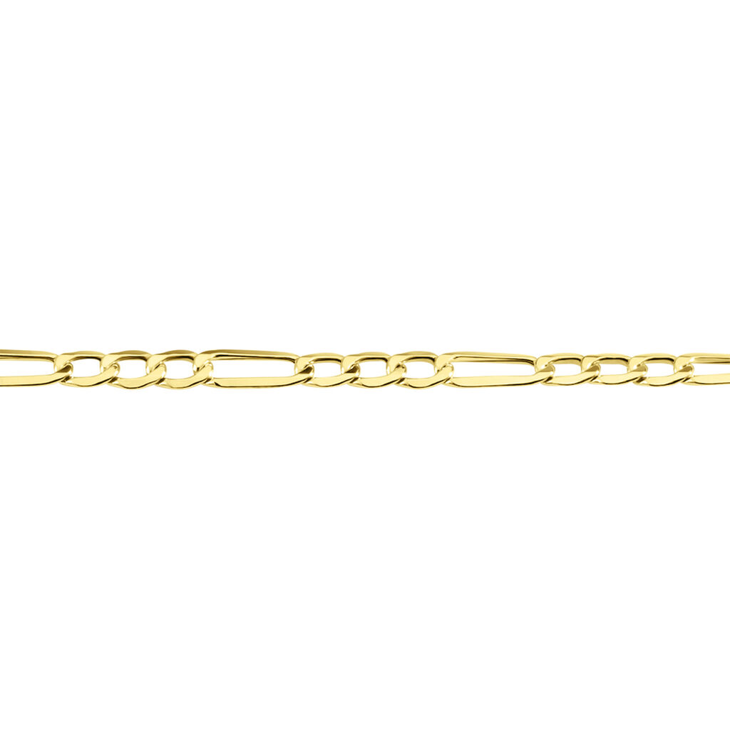 Bracelet Cameo Maille Alternée 1/3 Or Jaune