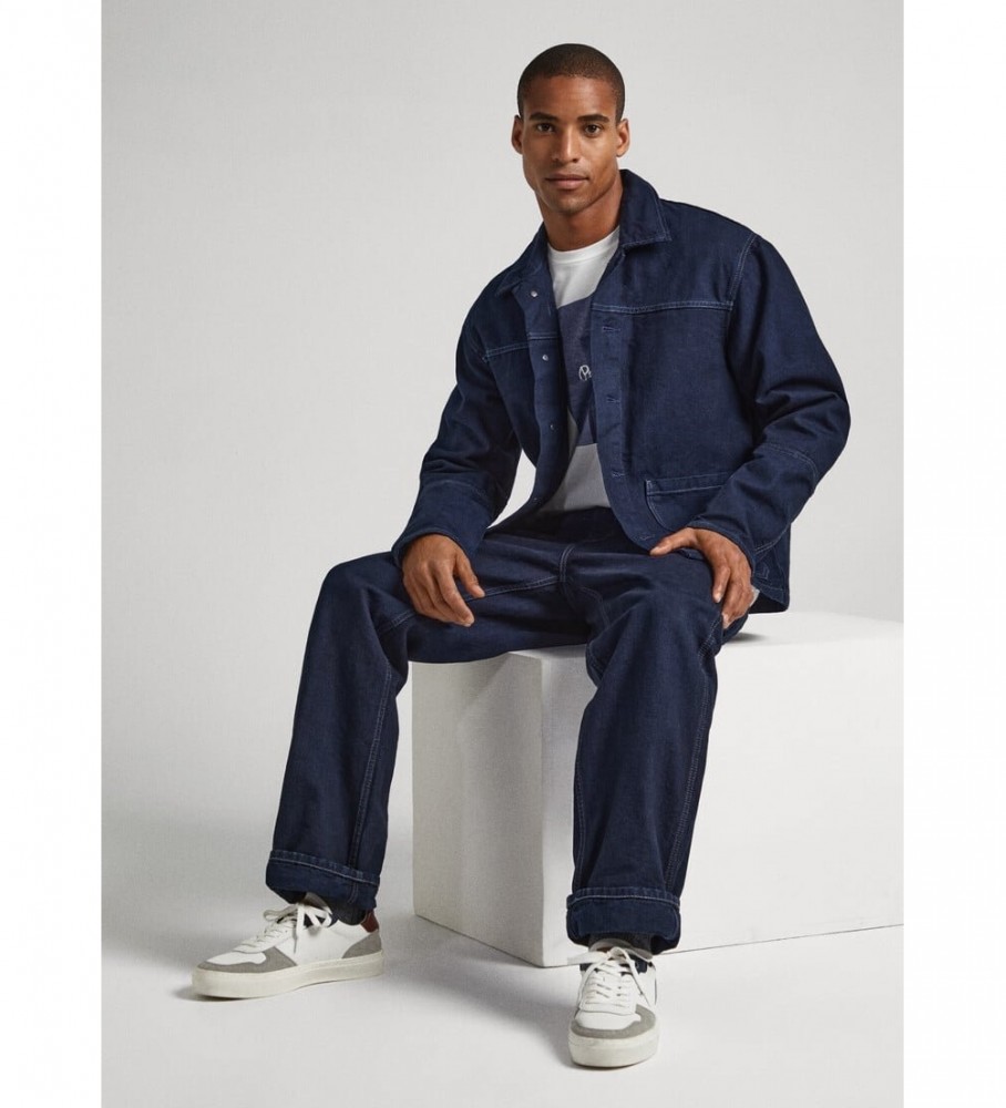 Tênis de couro Pepe Jeans Yogi Street M cinza e branco
