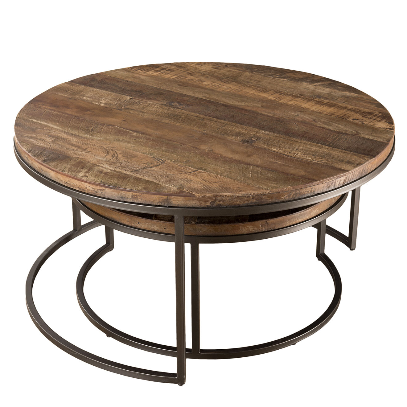 Macabane 2 Tables gigognes Sixtine teck