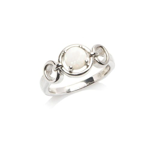 Bague opale argent