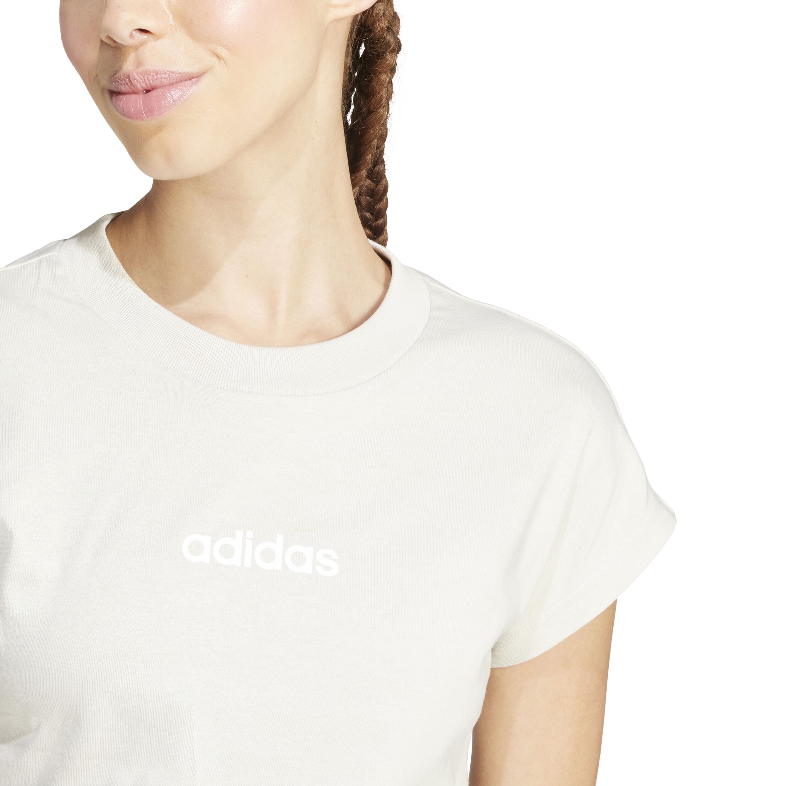 adidas Essentials Linear T-shirt Femmes - Gris