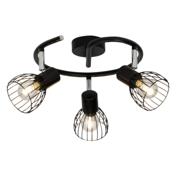 Brilliant opbouwspot Blacky 3-lichts