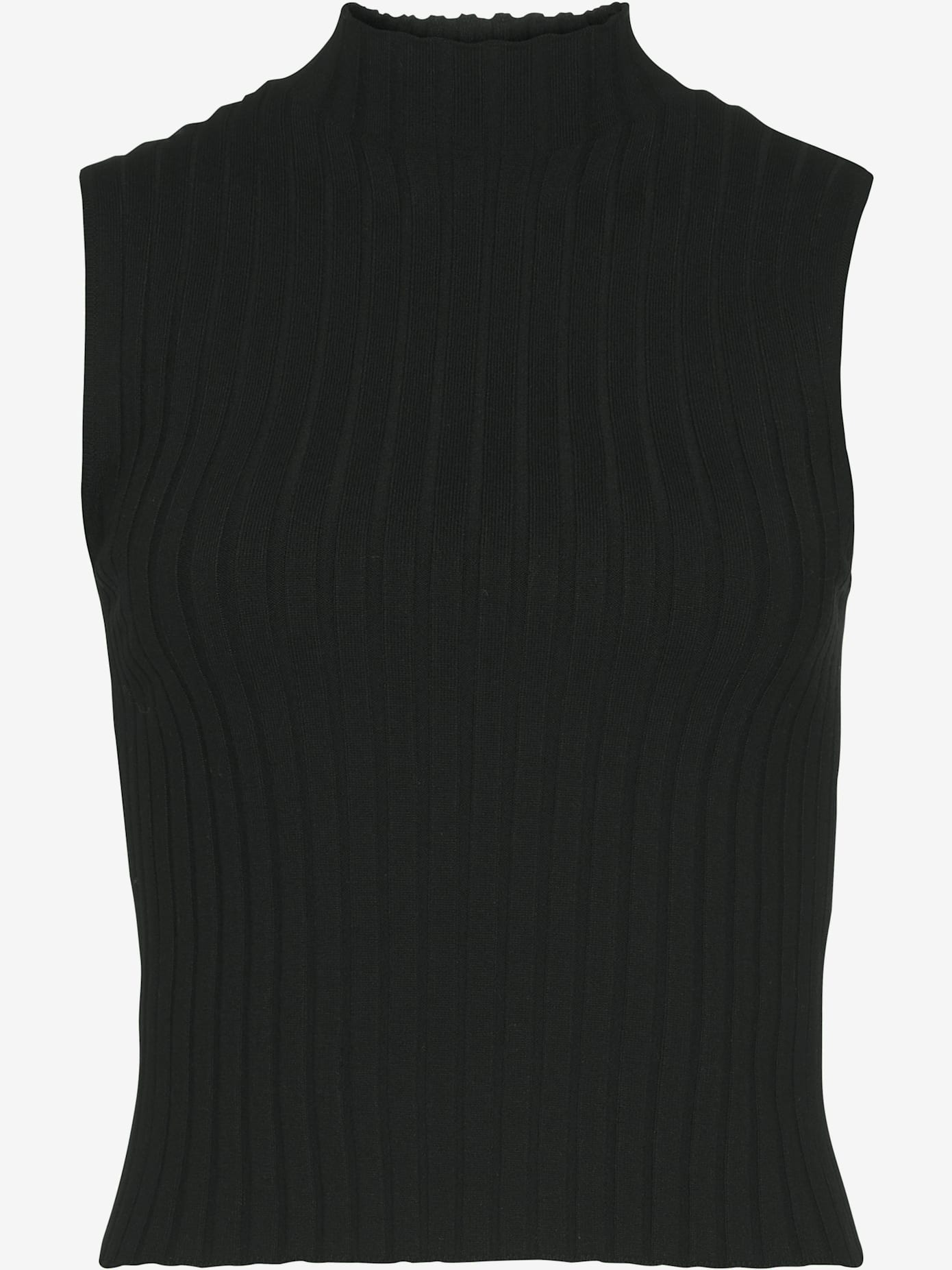 Débardeur en tricot encolure haute