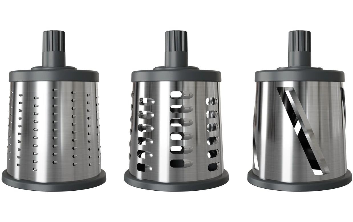 Trommelreibe Gourmet Grau/Silber<br>Küchenreibe