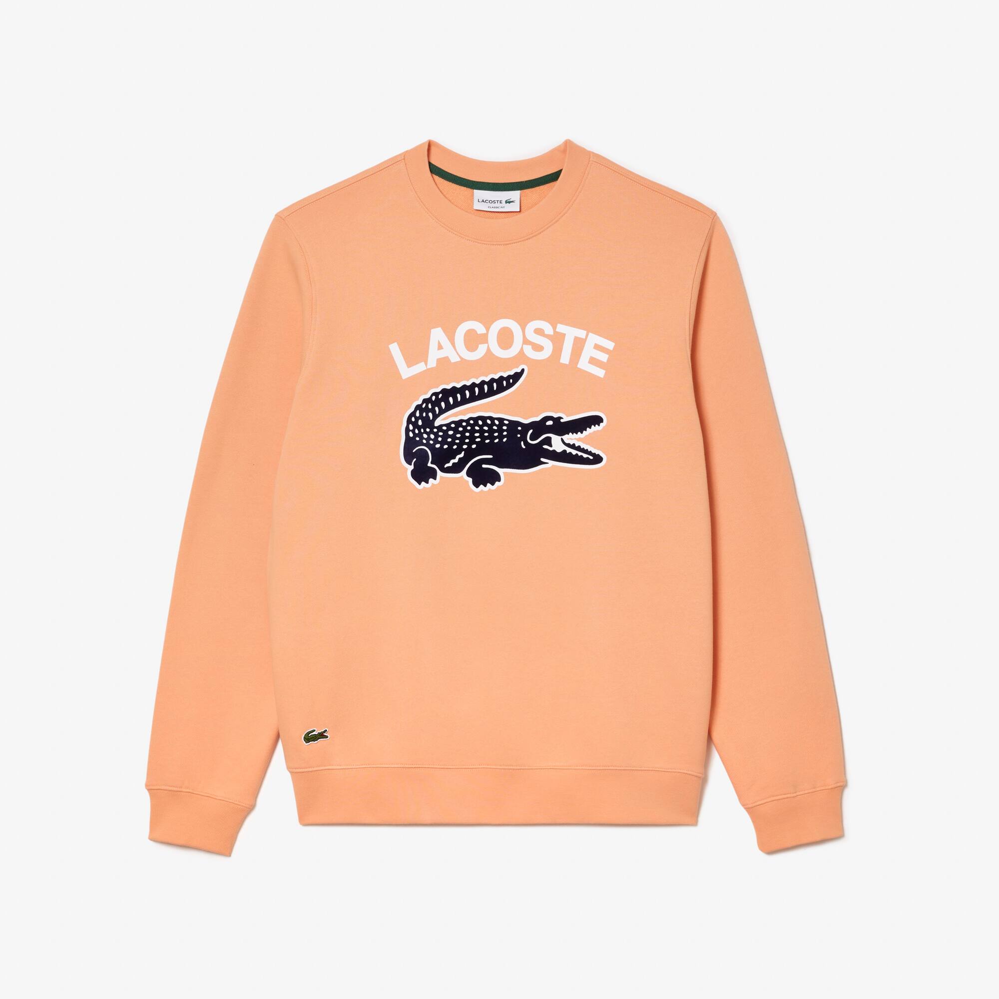 Herren LACOSTE Sweatshirt mit Krokodil-Aufdruck Sweatshirts - Orange - Lacoste - Herren